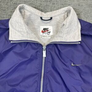 Vintage Nike Full Zip‎ Jacket Purple Youth Size Large 12-14 Windbreaker
